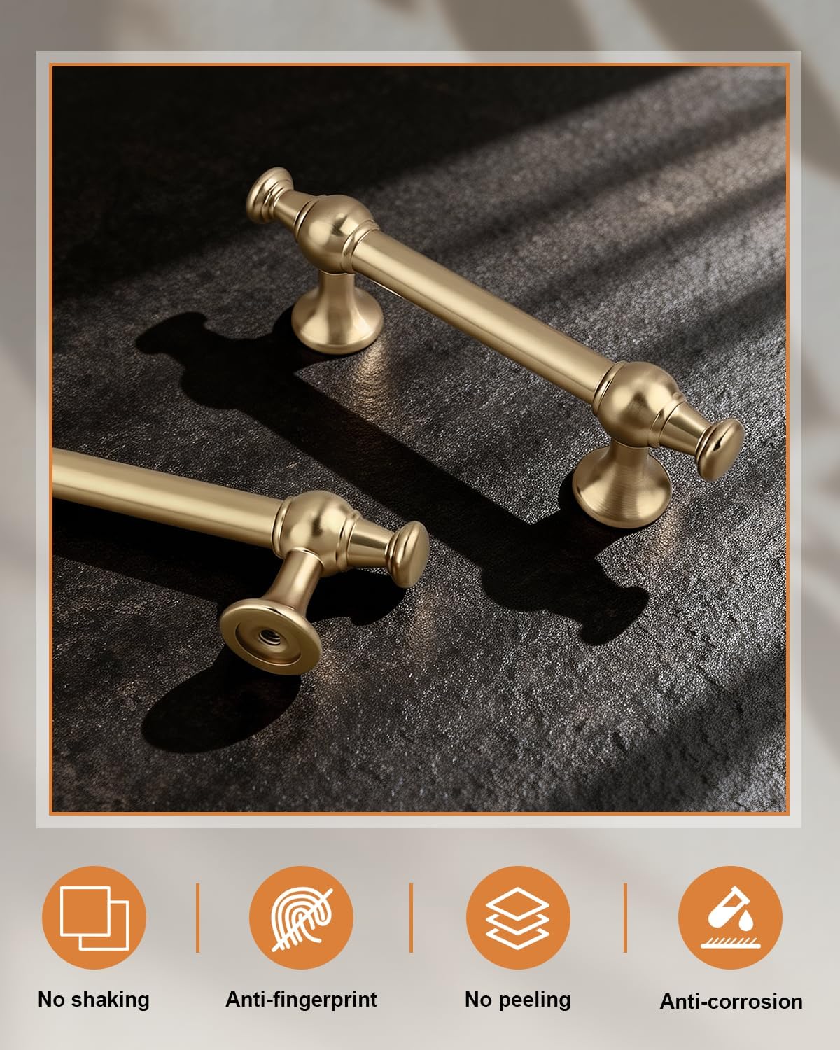 5 Tiradores Bronce Champán 3pulg Accesorios Gabinete Cocina