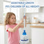 Mopa para niños retráctil color blancoazul