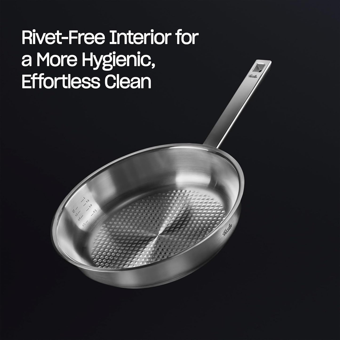 Sartén Acero Inox 9.5pulg Tapa Vidrio