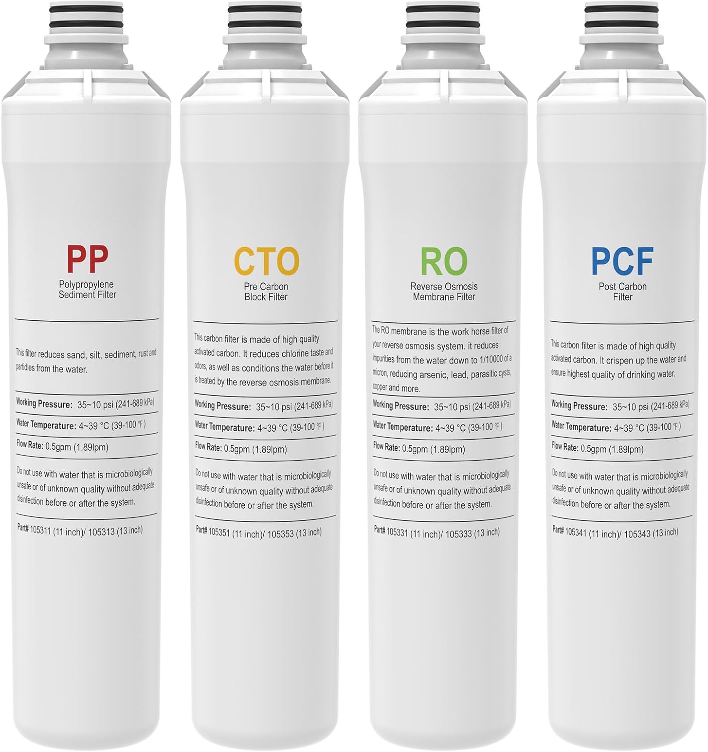 Kit filtración RO para sistema Watts Premier Zero/Pure Plus