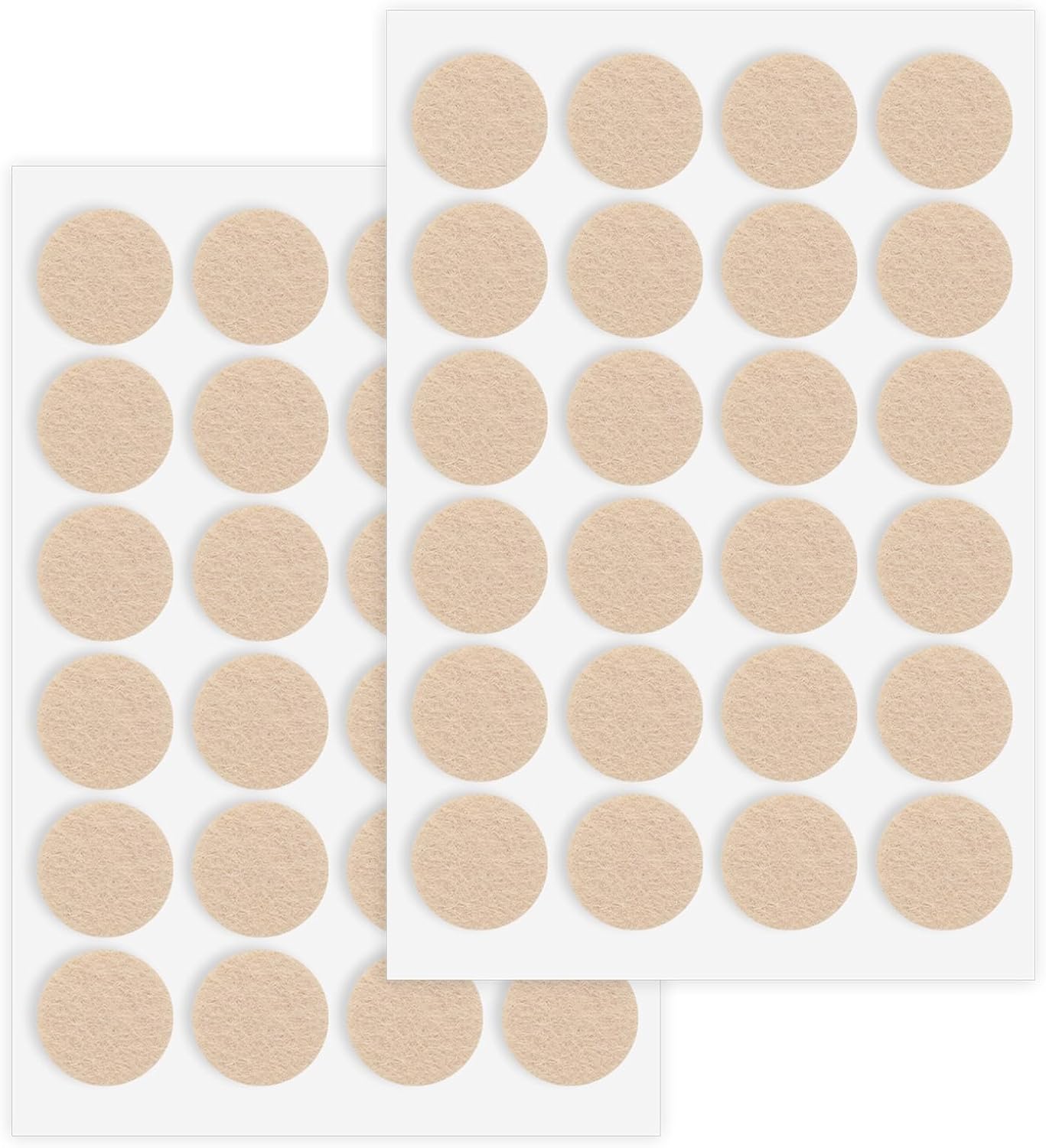 48 Pzas Almohadillas Fieltro Redondas para Muebles 3/4pulg