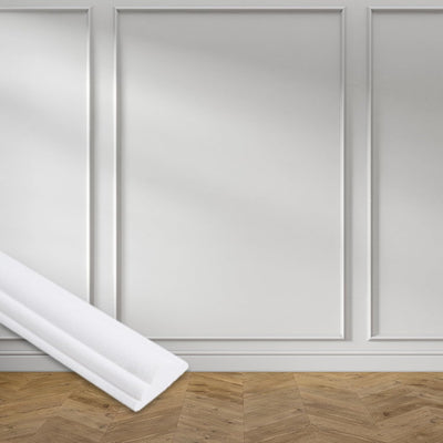 Moldura riel silla 118pulg x0.9pulg decoración hogar