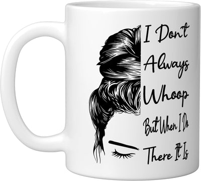 Taza de cerámica para cabello desordenado blanco