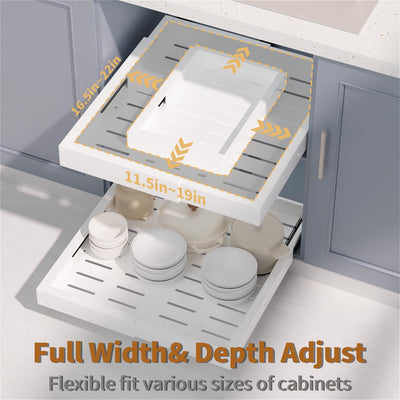 Organizador cocina expandible ancho 12-19pulg cajones 16-22pulg