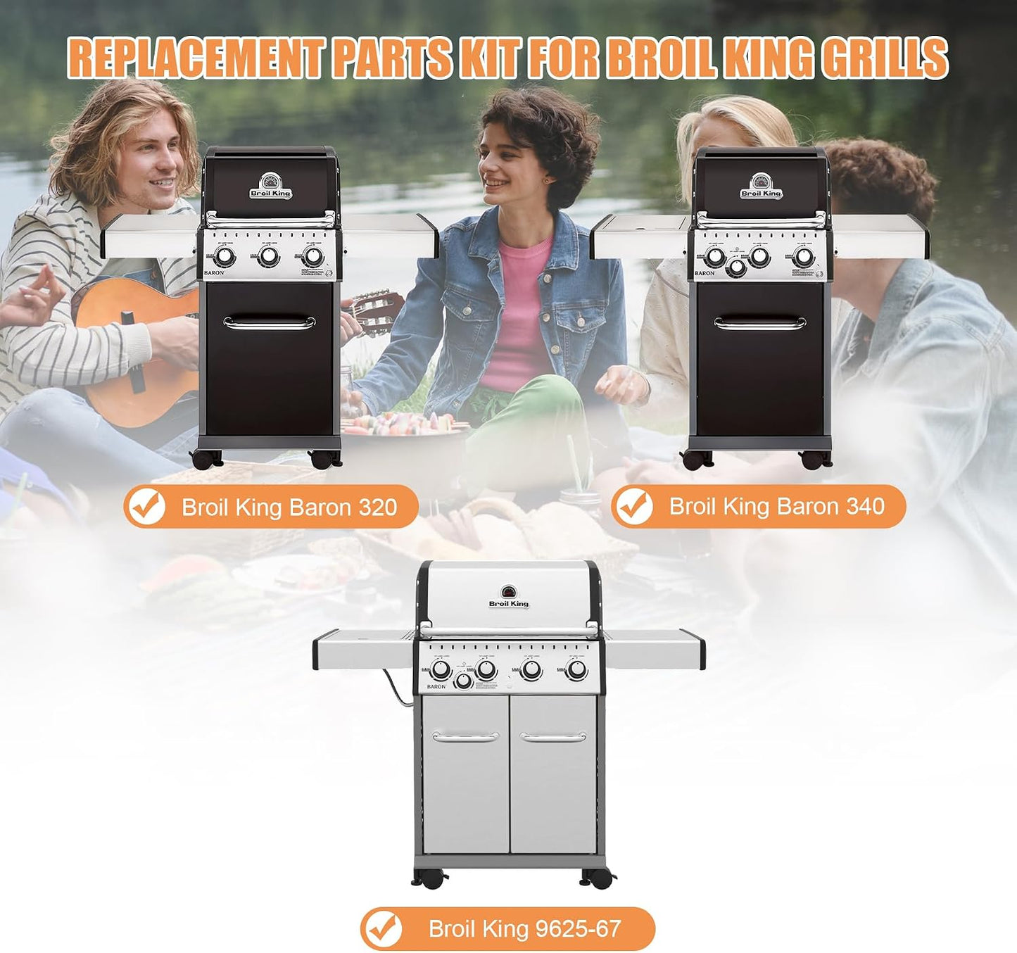 Repuesto rejilla parrilla Broil-Mate 9625-67