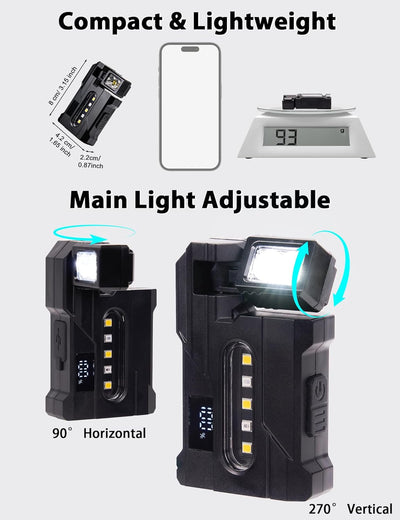 2 Linternas G5 EDC Recargables 400lúmenes Luz Dual