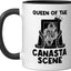 Canasta Queen Taza Cerámica Negro/Blanco