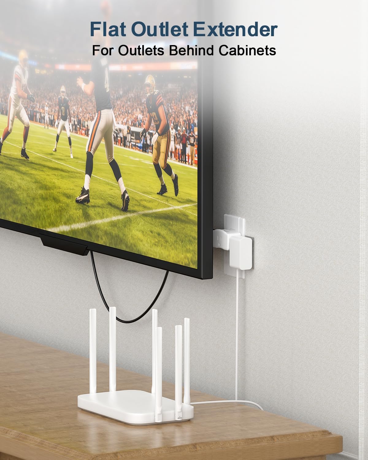 Adaptador 2 clavijas a 3 clavijas extensor pared con 3 salidas CA