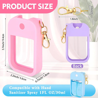 Funda silicona Touchland desinfectante manos 1oz con llavero
