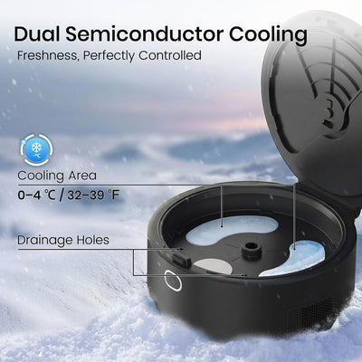 Comedero gatos con cámara 3 MP app acero inox