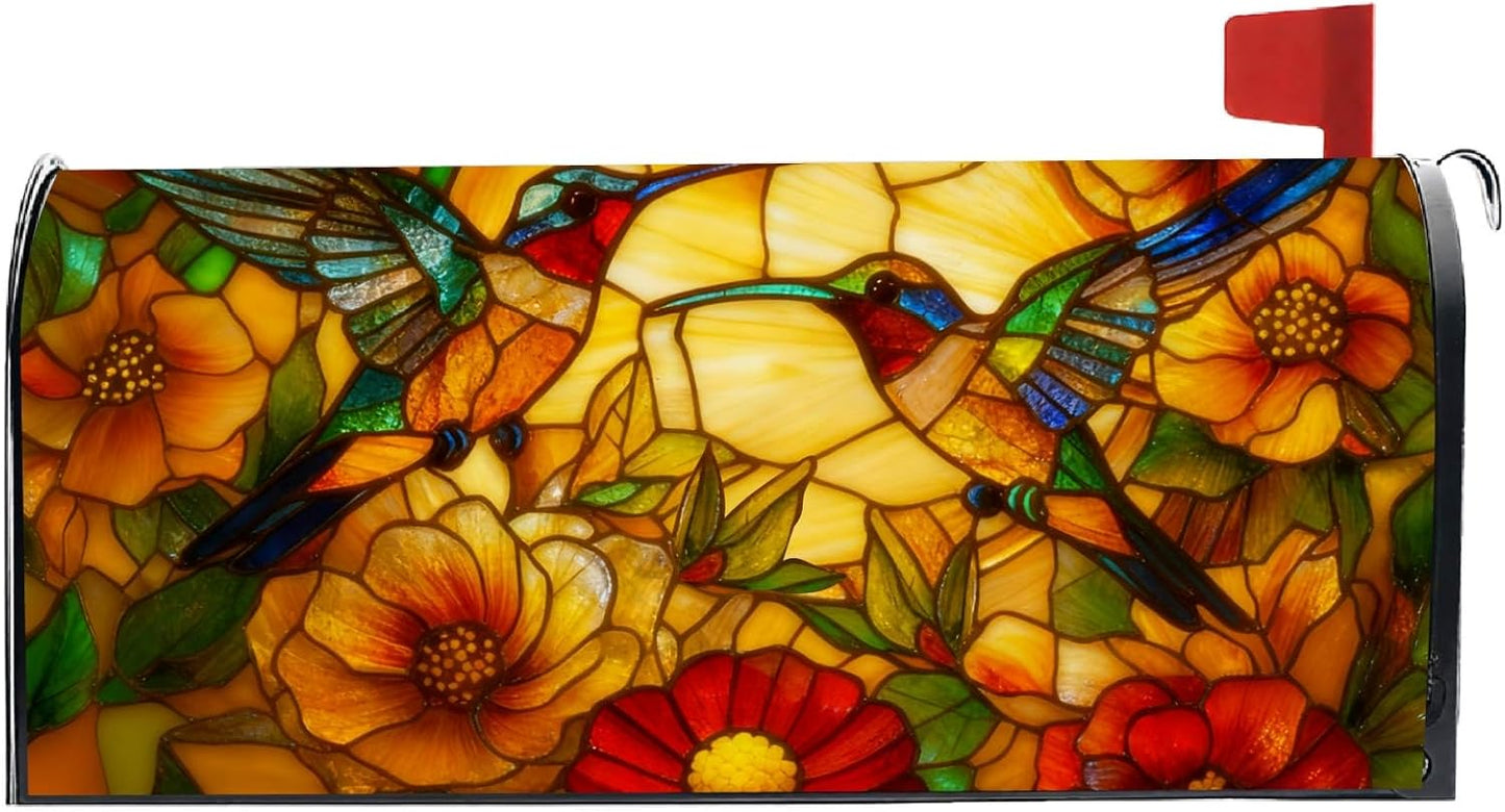 Fundas buzón impermeables patrón colibrí 21x18pulg poliéster