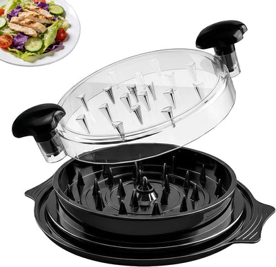 Trituradora de pollo sin BPA con mango ergonómico y tira antideslizante