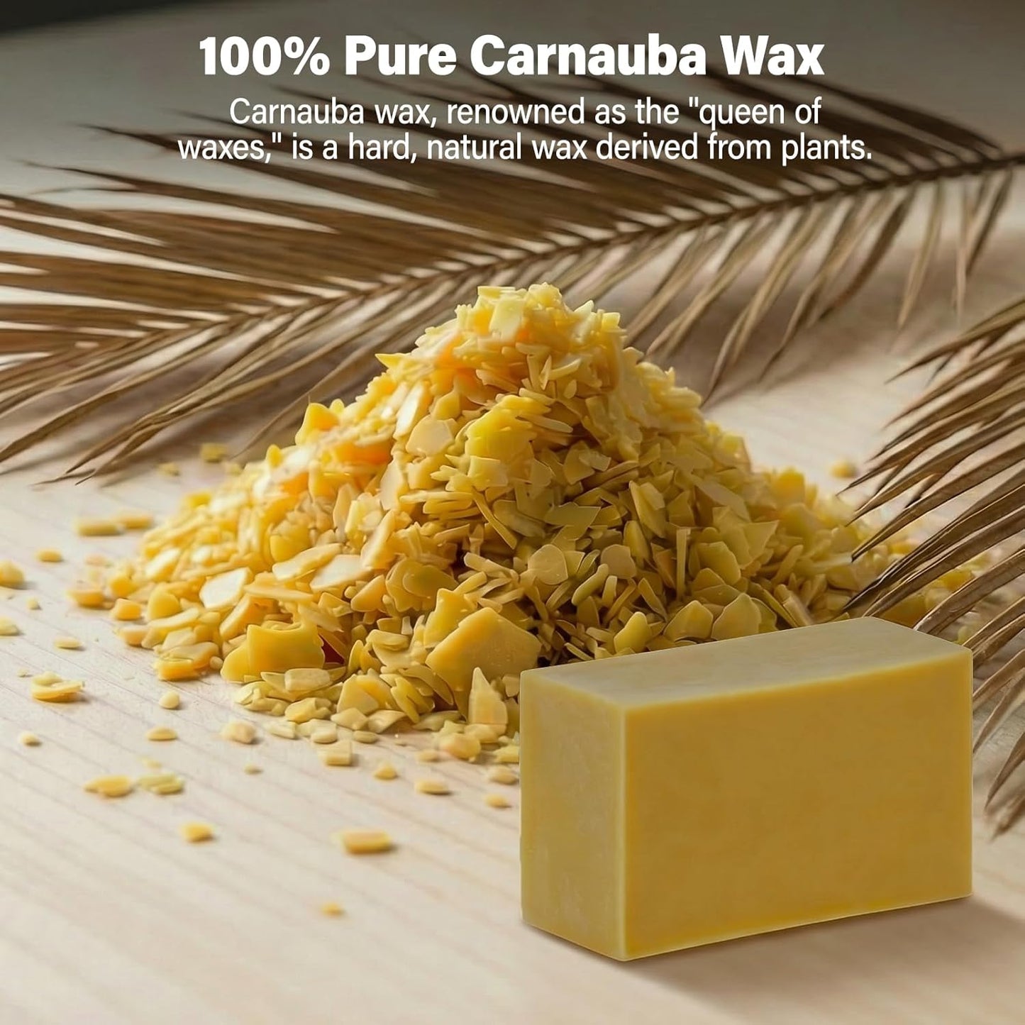 Cera carnauba para madera barra dura 3.5x2pulg 4.6oz