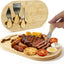 Juego tablas charcutería 13x7.5pulg bambú regalo