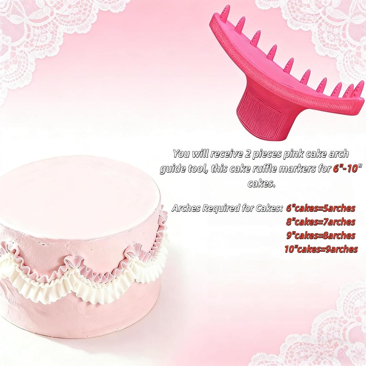 Herramienta arco pastel para decorar 6-10pulg