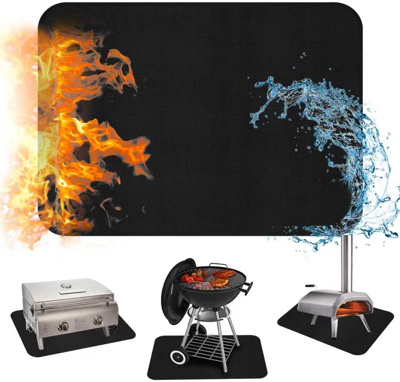 Alfombrillas ignífugas para parrilla 24x31pulg patio