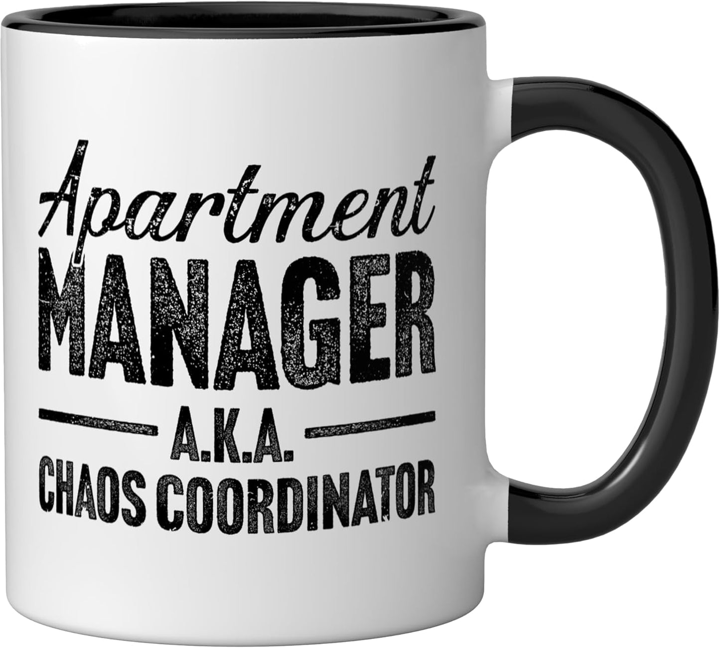 Taza Cerámica para Administrador de Propiedades Negro/Blanco