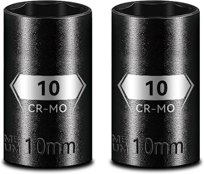 Pack 2 Dados Impacto 1/4pulg Acero CR-MO Fosfato Negro