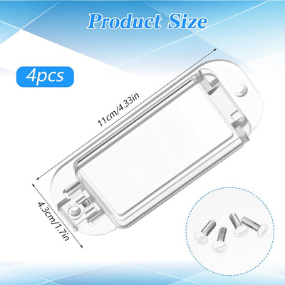 4 Pzas Protector Interruptor Luz Transparente para Niños
