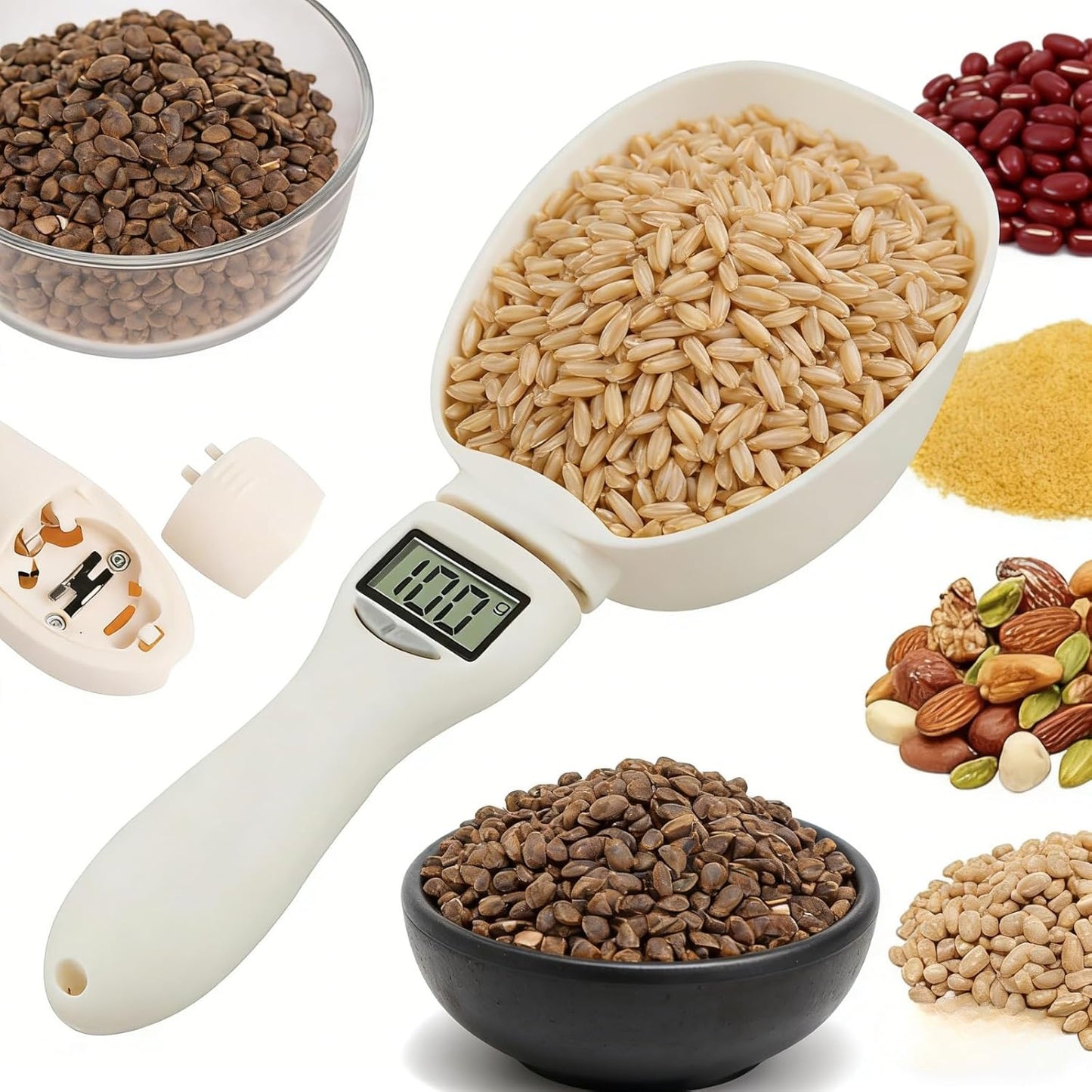 Cuchara medidora digital de alta precisión para cocinar