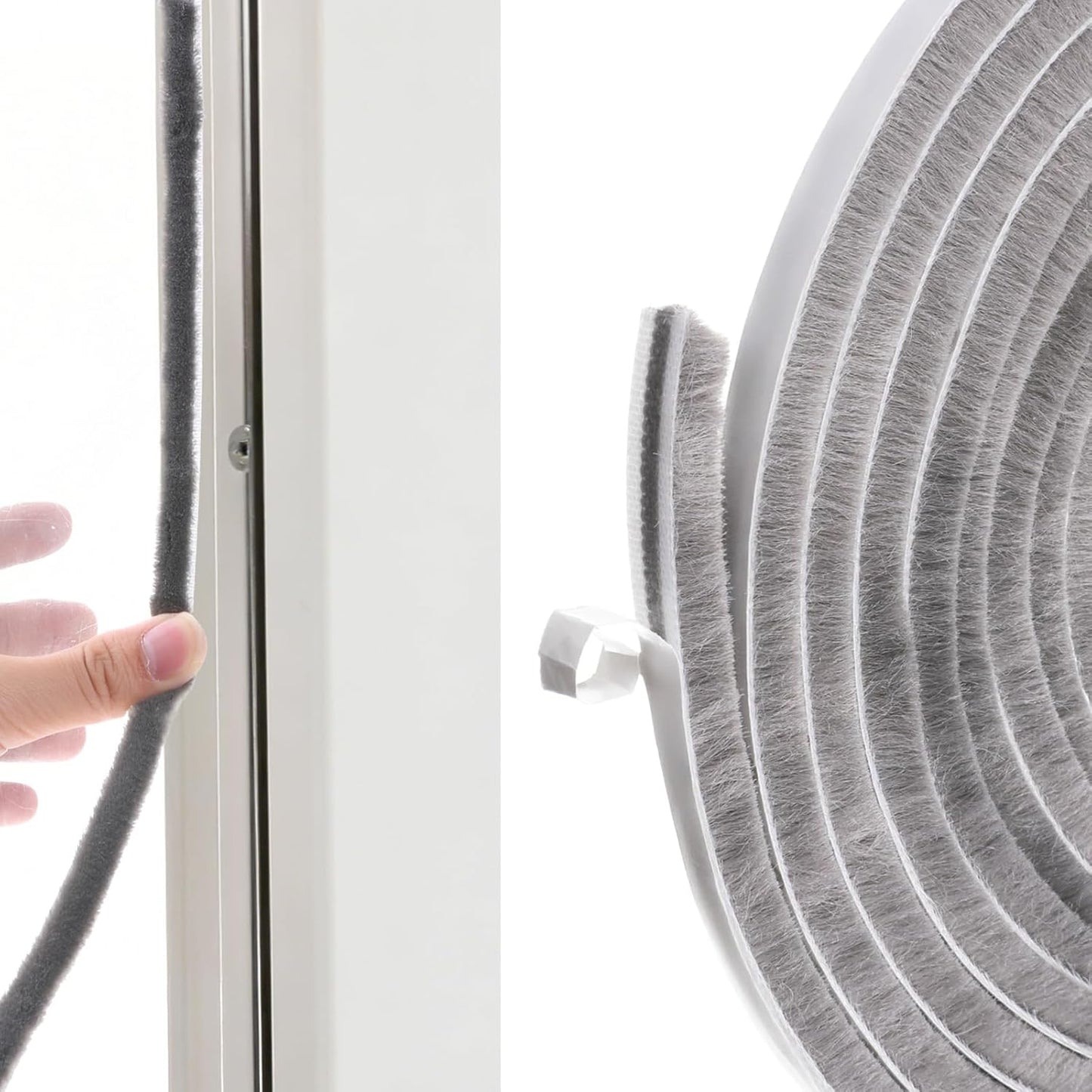 Cinta fieltro autoadhesiva para sellar ventanas corredizas 16.5pies