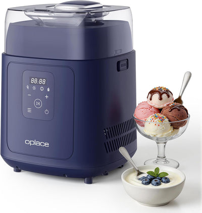 Compresor 4en1 helados 1qt sin precongelacion yogurt vertical