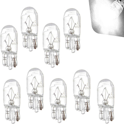 10 Bombillas Halógenas T10 12V 5W Mini Salpicadero
