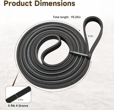 Correa secadora 93pulg comp Whirlpool Maytag Amana