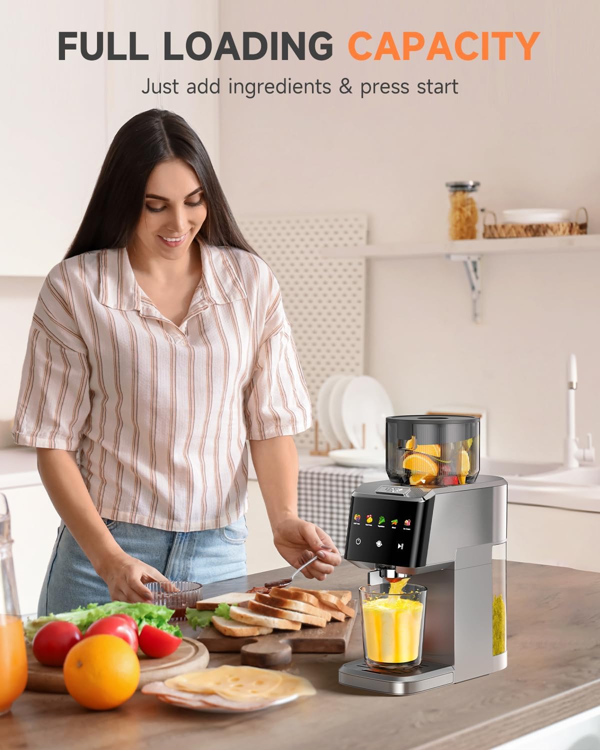 Extractor Jugos Alimentador 5.12" Tecnología Lenta