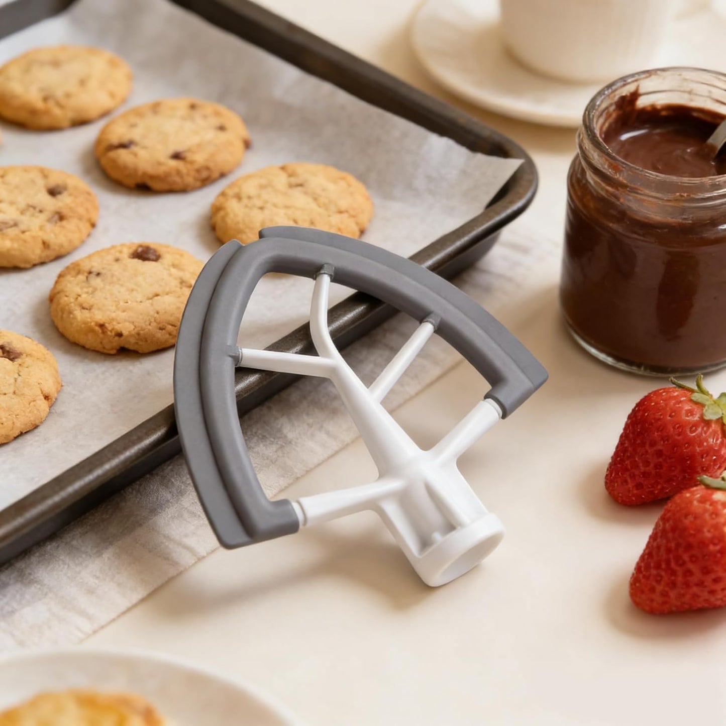 Batidor de borde flexible KitchenAid para 4.5 a 5 cuartos de galón