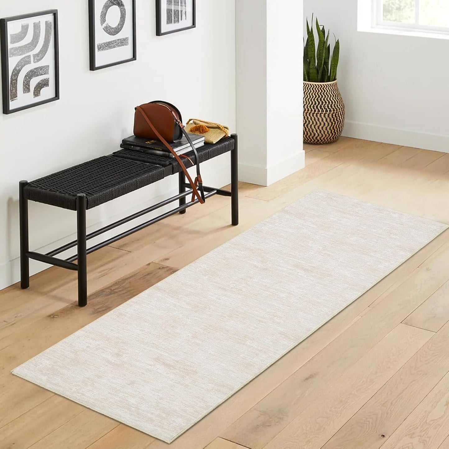 Alfombra baño 2x6ft antideslizante lavable plegable
