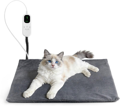 Cama térmica para gatos con 9 almohadillas y temporizador