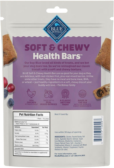 Barras saludables para perros con pollo y bayas 9oz
