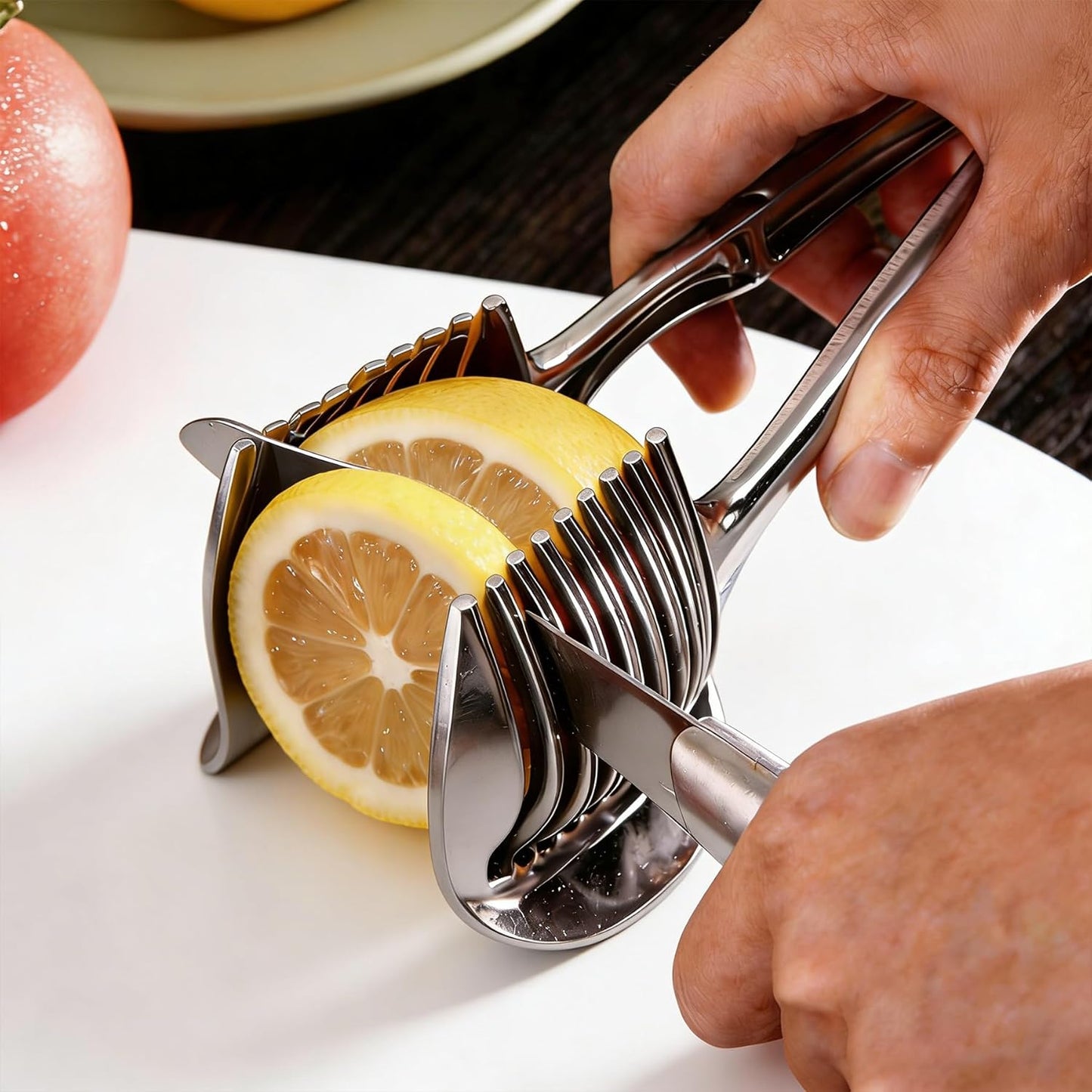 Herramienta de corte de verduras de acero inoxidable con agarre seguro