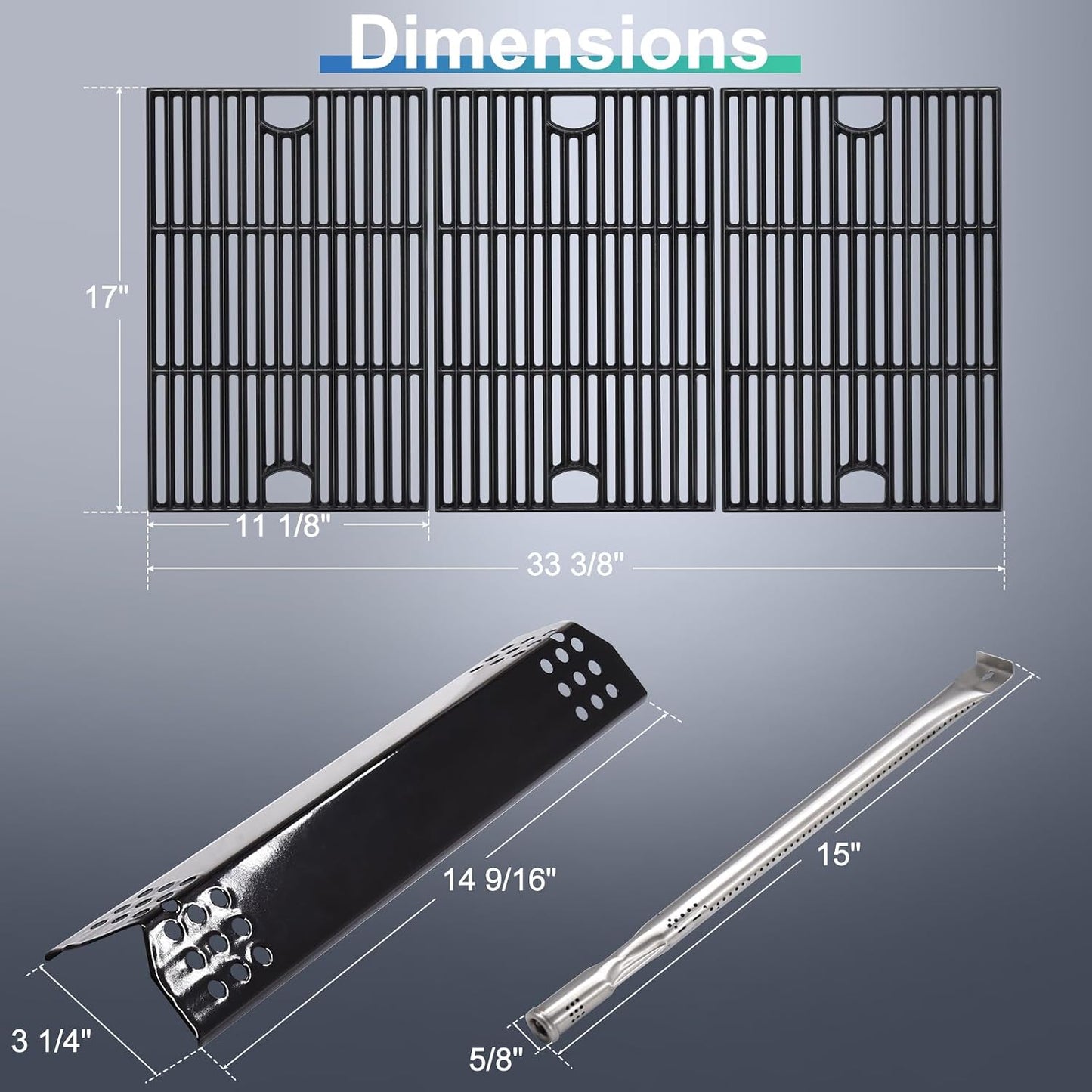 Rejillas parrilla Nexgrill 6 quemadores 720-0896B