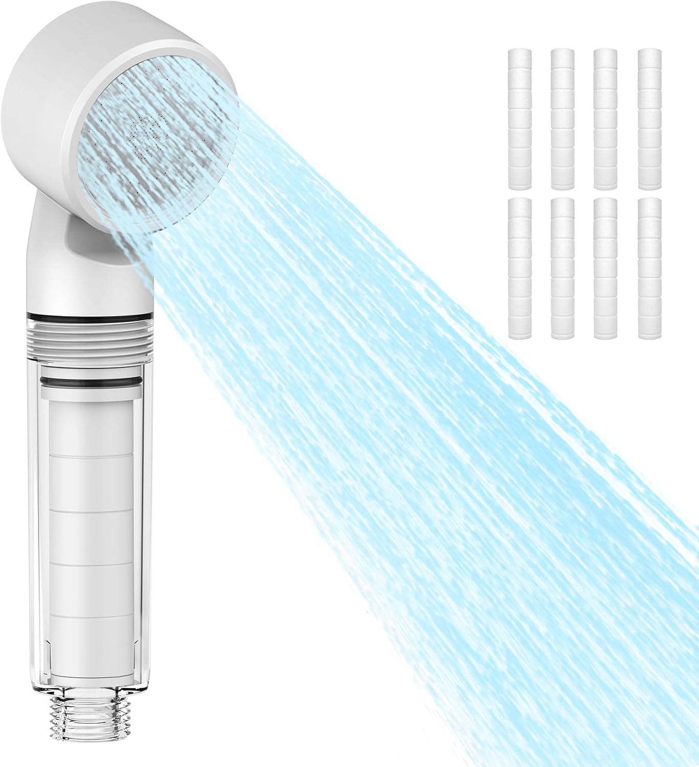 Cabezal ducha filtrado con 3 modos y interruptor