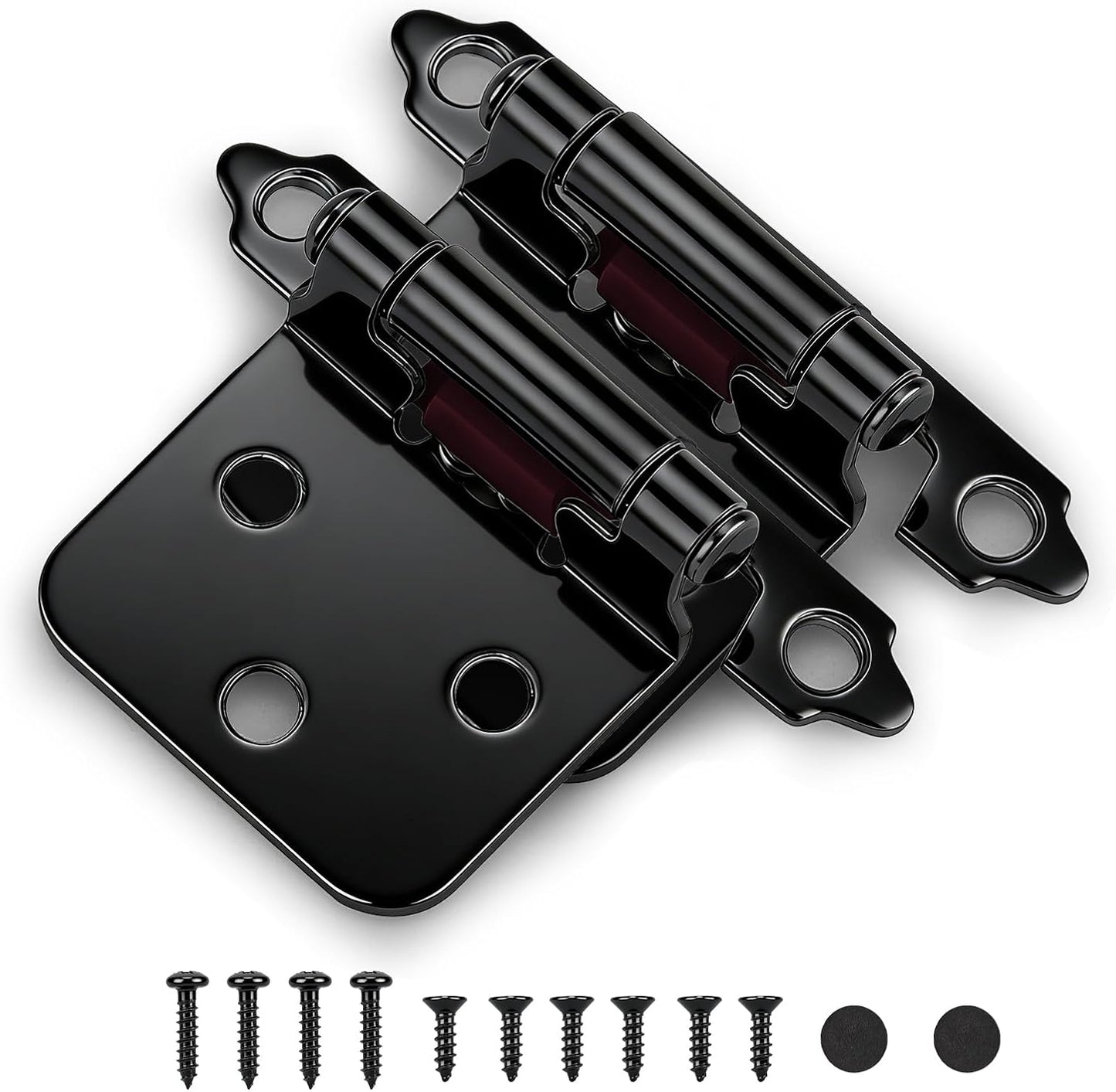 Pack 10 Bisagras Negras Cerradura Automática 1/2pulg