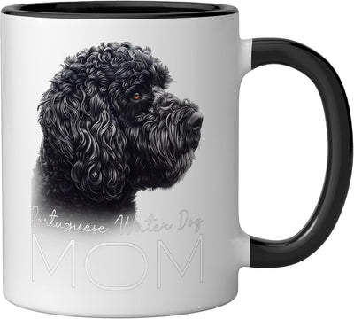Taza Cerámica para Perros Portugueses Negro/Blanco