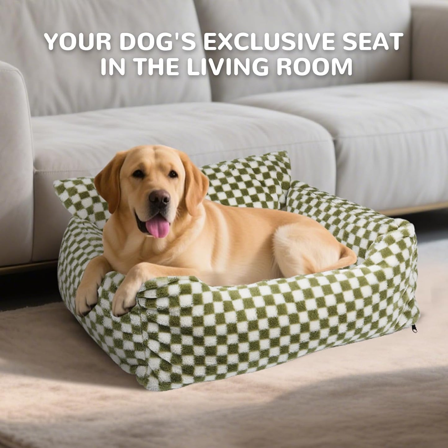 Cama perros forro polar funda extraible antideslizante