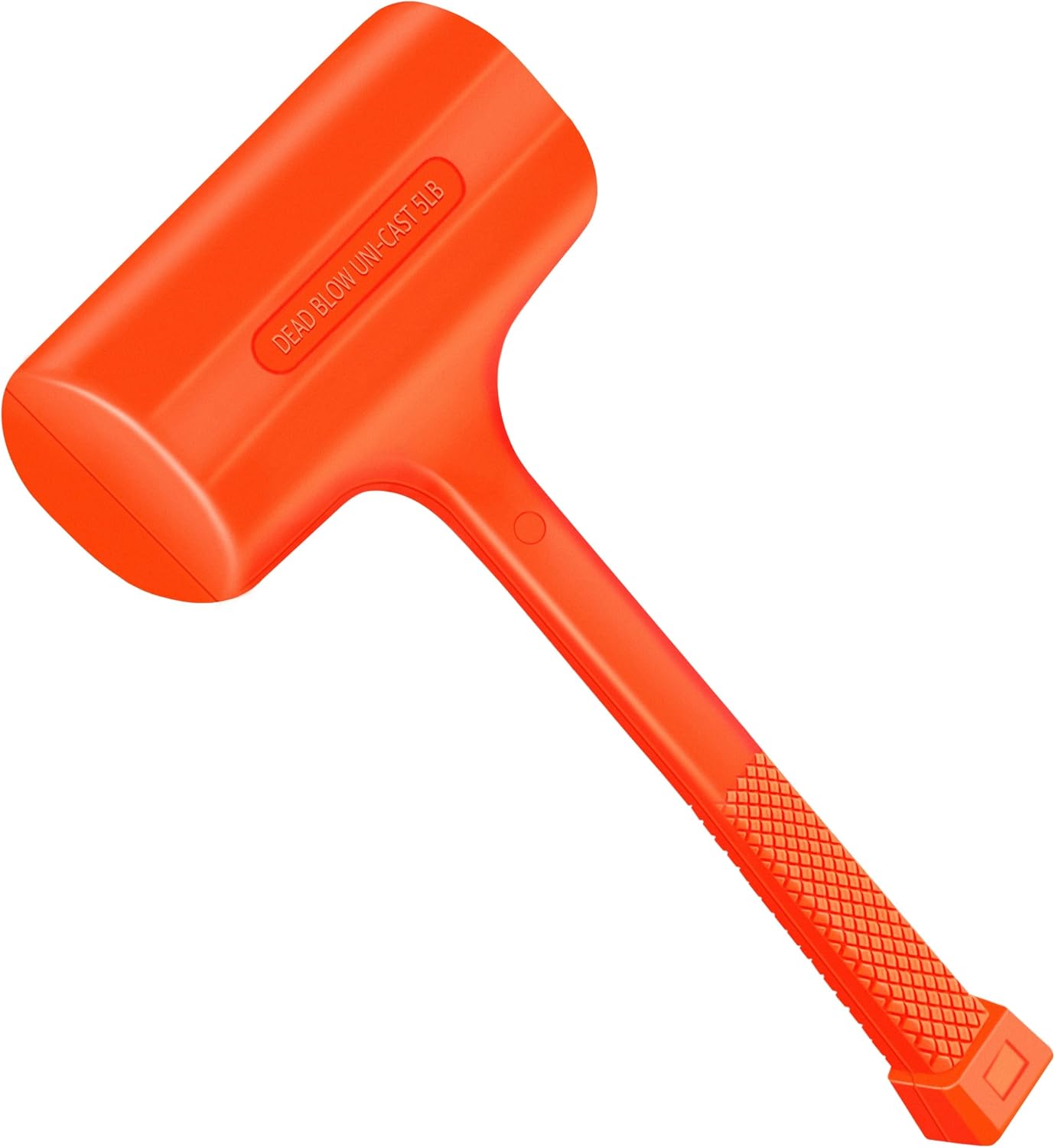 Martillo 5lb cuerpo moldeado cabeza acero agarre ergonómico naranja