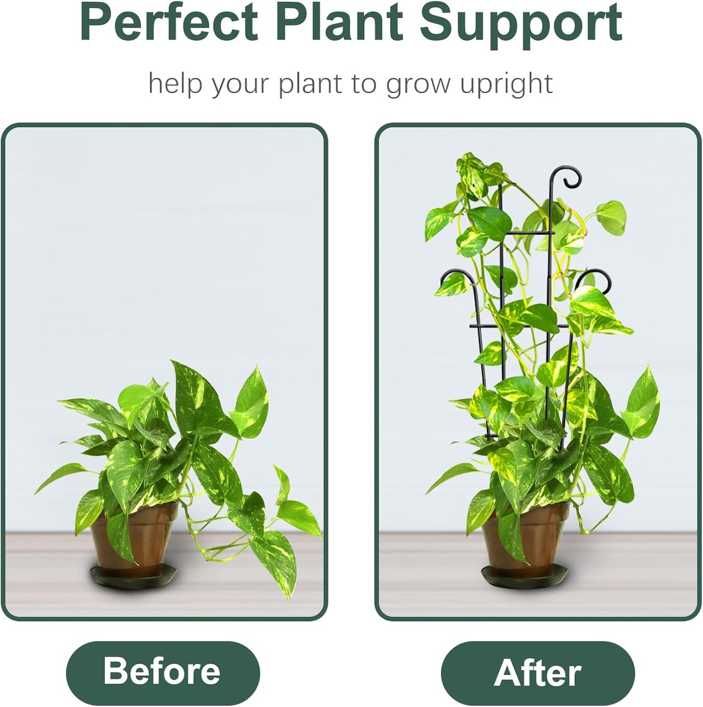 Enrejado plantas trepadoras 23pulg resistente 2uds