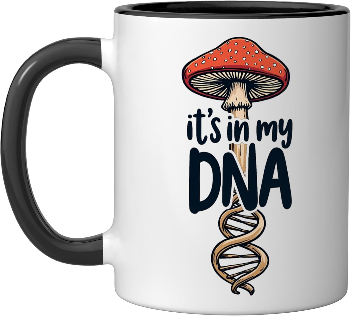 Taza cerámica para recolección de hongos morelos negro/blanco