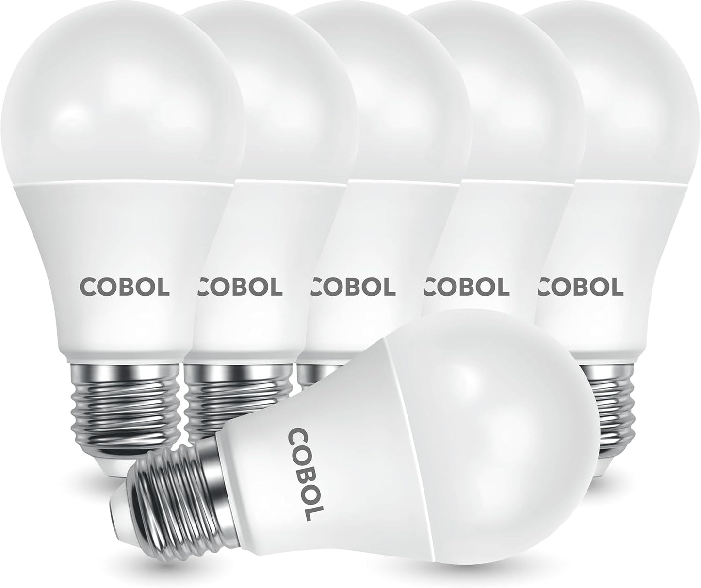 6 Pzas Bombilla LED A19 E26 2700K