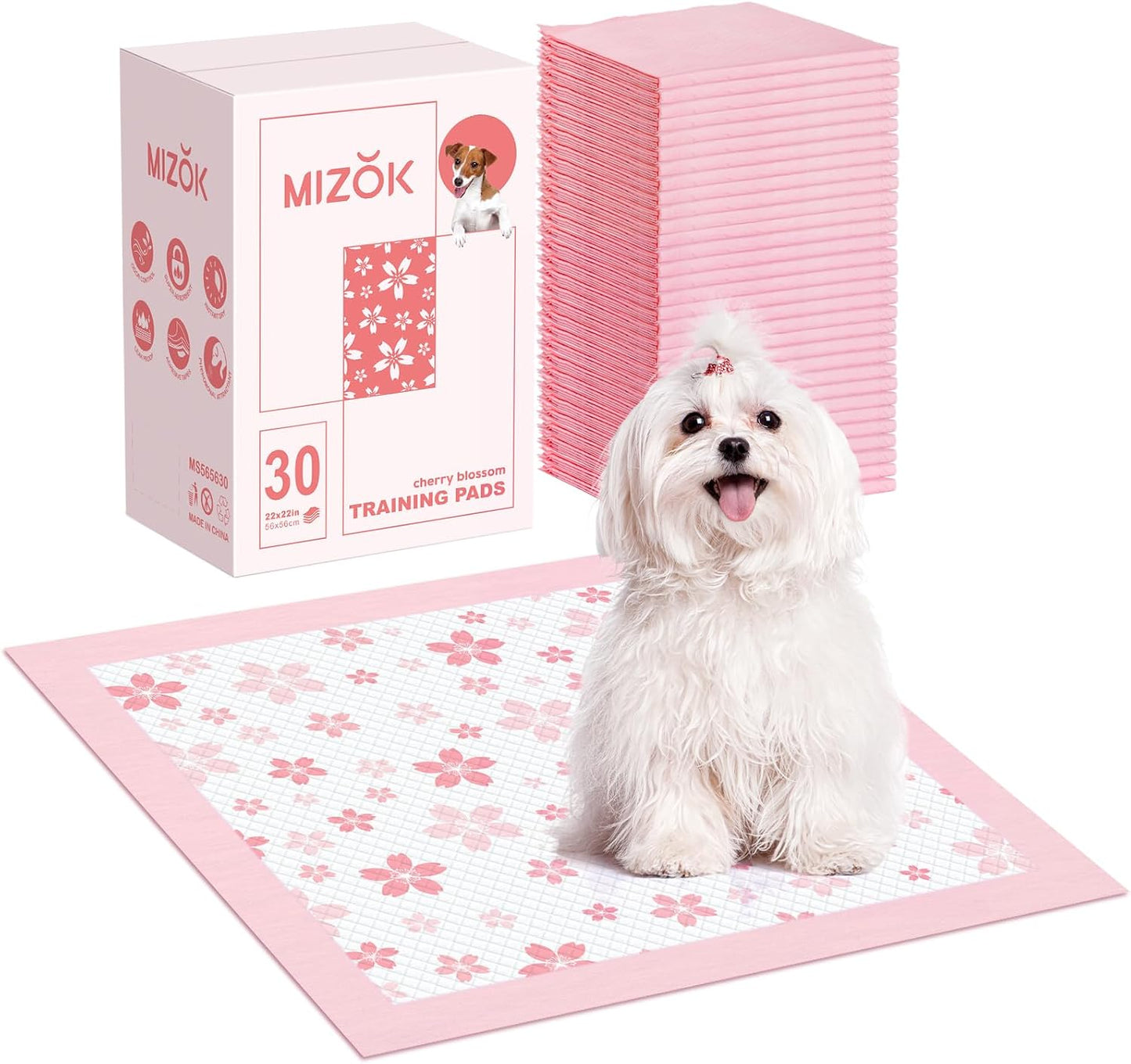 Almohadillas cachorros 22x22pulg 6 capas estampado flores