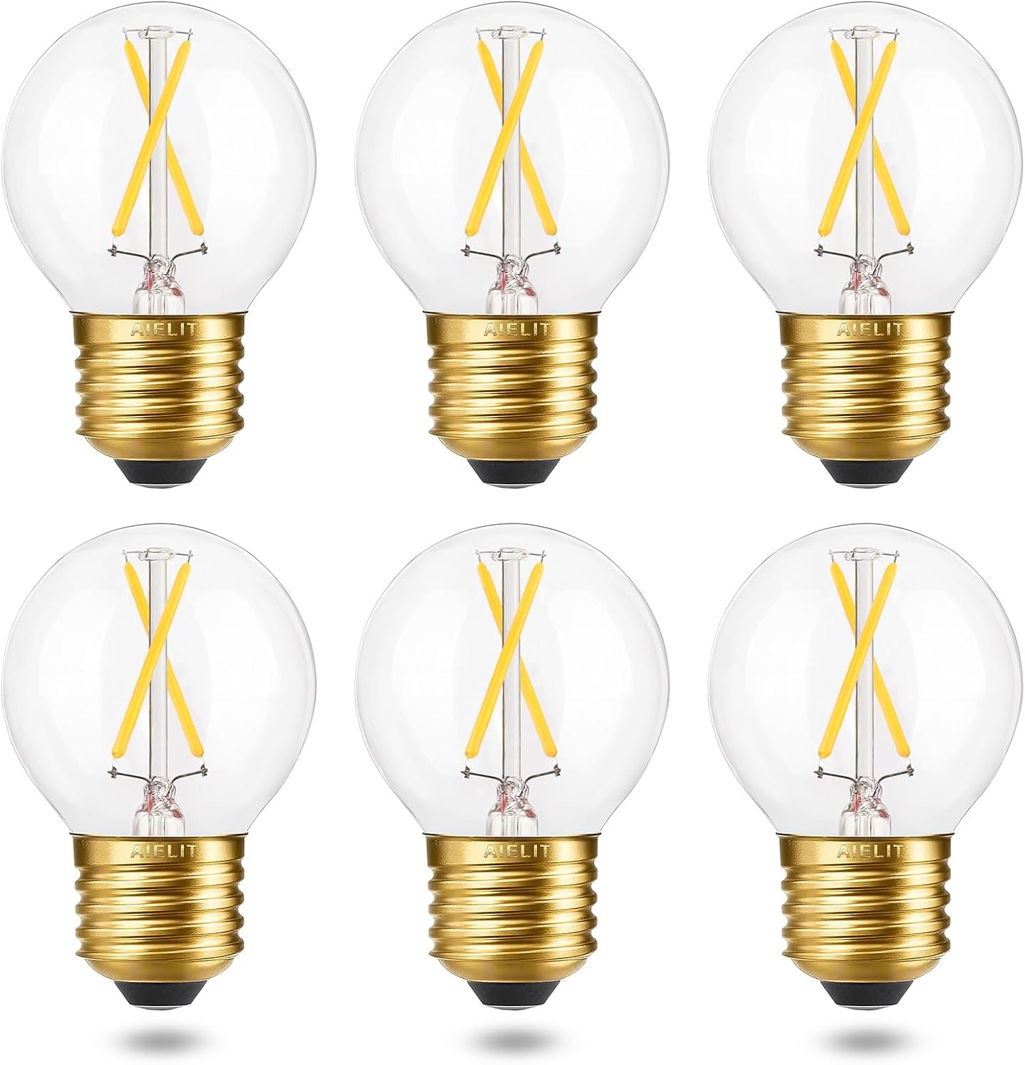 Lámpara LED E26 A15/A50 2W blanco cálido 3000K pack 6