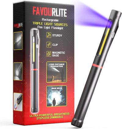 Linterna LED COB magnética 800 lúmenes recargable 6 modos