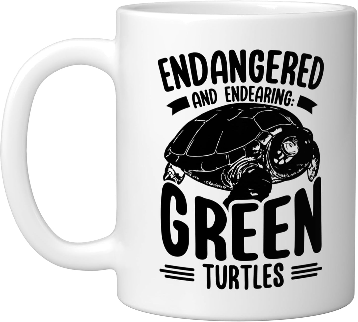 Taza Cerámica Tortuga Verde Derechos Animales