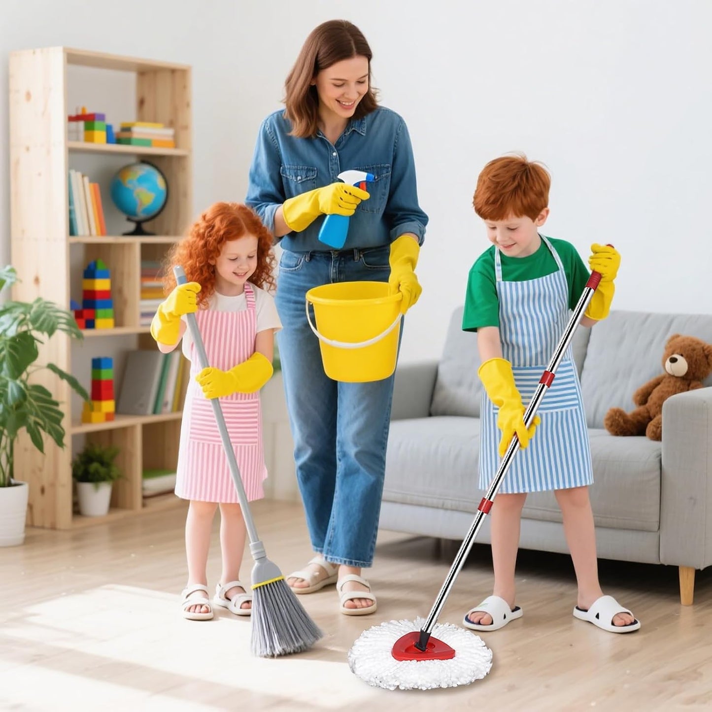 4 Cabezales repuesto fregona O Cedar Mop EasyWring microfibra