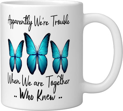 Taza de cerámica blanca Apparentemente Somos Problema Juntos