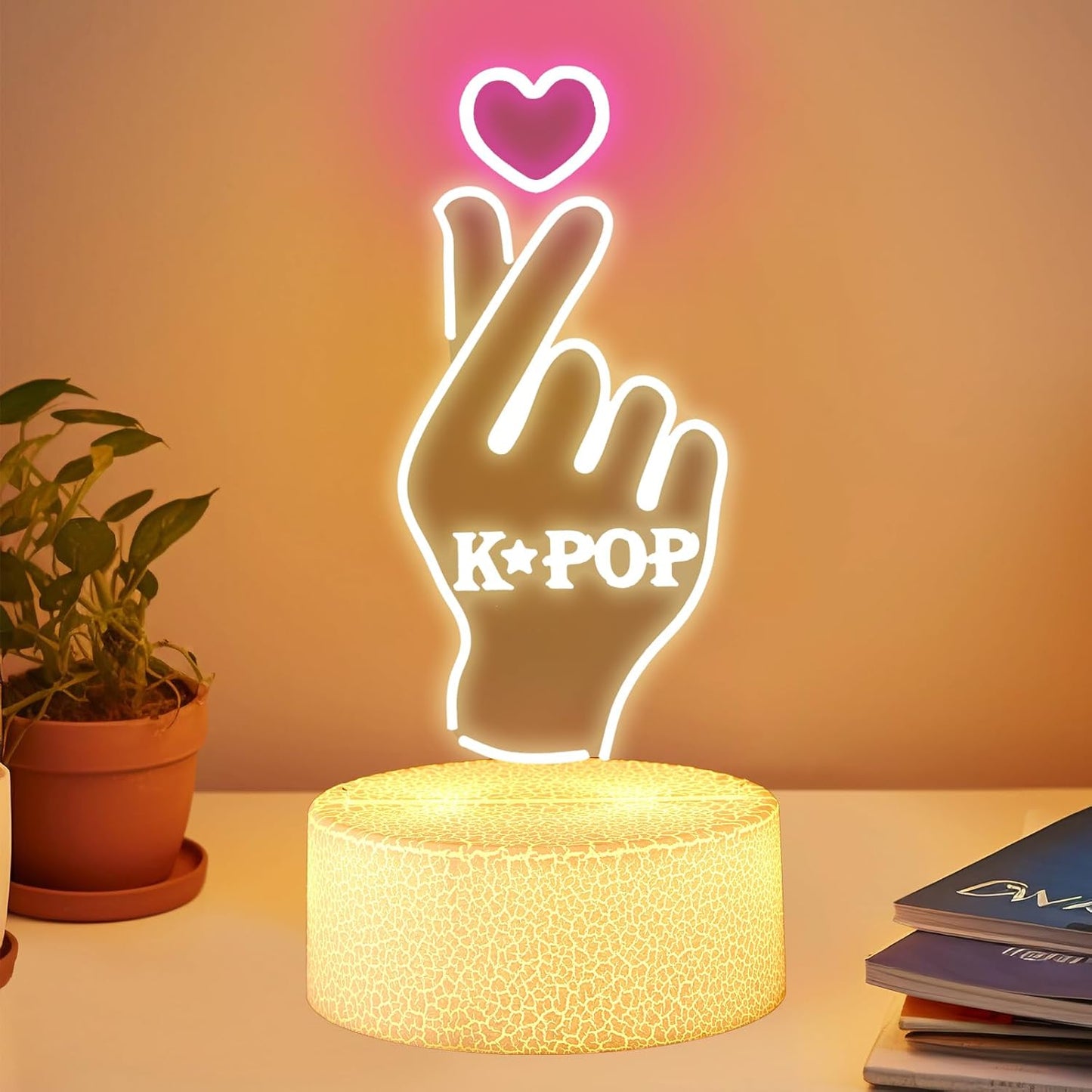 Luz Nocturna Decorativa Kpop para Niña con Tema Idol